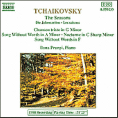 차이코프스키 : 사계 (Tchaikovsky : The Seasons Op.37b)(CD) - Ilona Prunyi