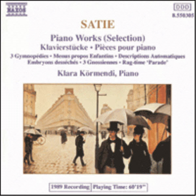 사티 : 피아노 작품집 (Satie : Piano Works)(CD) - Klara Kormendi