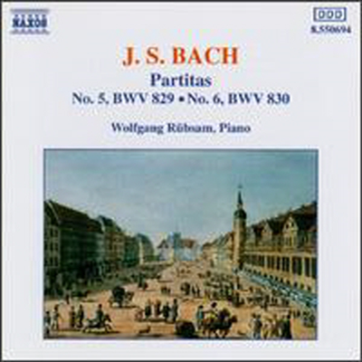 바흐: 파르티타 5, 6번 (Bach: Partitas Nos.5 &amp; 6)(CD) - Wolfgang Rubsam