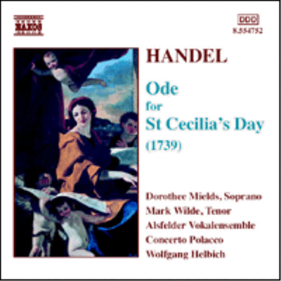 헨델 : 성 세실리아의 날을 위한 송가 (Handel : Ode for St. Cecilia&#39;s Day, HWV 76)(CD) - Wolfgang Helbich