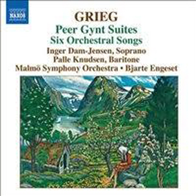 그리그 : 관현악 작품 4집 - 페르귄트 모음곡 1, 2번, 여섯 개의 관현악 가곡 (Greig : Orchestral Music, Vol. 4 - Peer Gynt Suites, Orchestral Songs)(CD) - Bjarte Engeset