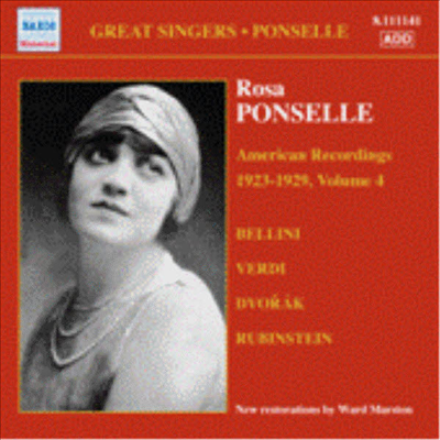 로자 퐁셀 - 아메리칸 레코딩스 4집 (Rosa Ponselle - American Recordings, Vol. 4)(CD) - Rosa Ponselle