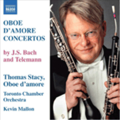 텔레만 & 바흐 : 오보에 다모레 협주곡집 (Bach : Oboe d'amore Concertos, BWV 1053, 1055 & Telemann : Oboe d'amore Concertos, TWV 51:G3, 51:A2)(CD) - Thomas Stacy