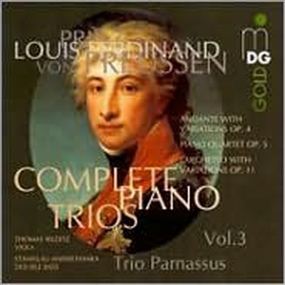 프로이센의 페르난트 왕자 : 피아노사중주, 안단테 & 라르게토 (Prinz Louis Ferdinand von Preussen: Complete Piano Trios Vol 3)(CD) - Parnassus Trio