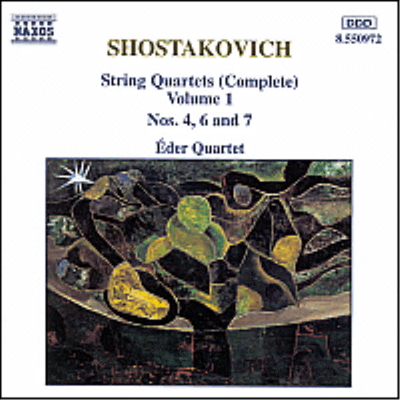 쇼스타코비치 : 현악 사중주 전곡 1집 - 4, 6, 7번 (Shostakovich : String Quartets, Vol. 1 - No.4 Op.83, No.6 Op.101, No.7 Op.108)(CD) - Eder Quartet