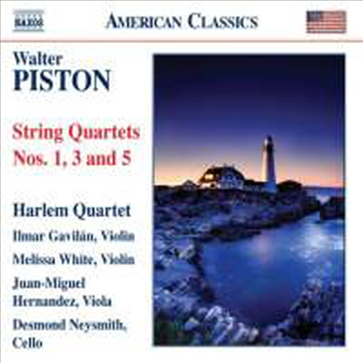 피스톤 : 현악 사중주 1, 3 &amp; 5번 (Walter Piston : String Quartets Nos. 1, 3 &amp; 5)(CD) - Harlem Quartet