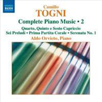 토니: 피아노 작품 2집 (Togni: Works for Piano Vol.2)(CD) - Aldo Orvieto