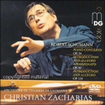 슈만 : 피아노 협주곡, 서주와 콘서트 알레그로, 서주와 알레그로 (Schumann : Piano Concerto, Concert-Allegro with Introduction, Introdution and Allegro appassionato) (DVD-Audio) - Christian Zacharias