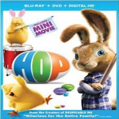 Hop (한글무자막)(Blu-ray + DVD + Digital HD + Minions Fandango Cash) (바니버디)