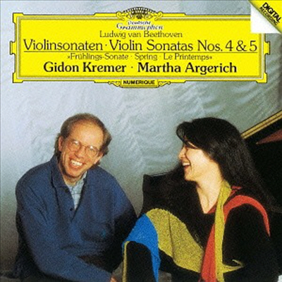 베토벤: 바이올린 소나타 4, 5번 &#39;봄&#39; (Beethoven: Violin Sonatas Nos.4 &amp; 5 Spring&#39;) (SHM-CD)(일본반) - Gidon Kremer