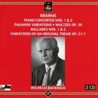 브람스: 피아노 협주곡 1, 2번 (Brahms: Piano Concerto No.1 & 2) (2CD) - Wilhelm Backhaus