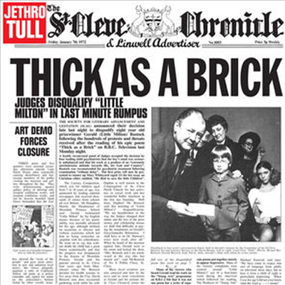 [미국 LP] Jethro Tull - Thick As A Brick (The original LP cover its gatefold opens up as a 12-page newspaper0