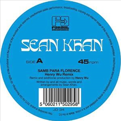 Sean Khan - Samba Para Florence / Things To Say (Remixes) (LP)