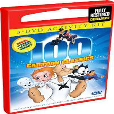 100 Cartoon Classics (100 카툰 클래식스)(지역코드1)(한글무자막)(DVD)