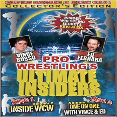 Pro Wrestling&#39;s Ultimate Insiders, Vol. 2 and 3(지역코드1)(한글무자막)(DVD)