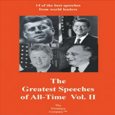 The Greatest Speeches Of All Time Vol. II (더 그레이티스트 스피치스 오브 올 타임 볼륨 2)(지역코드1)(한글무자막)(DVD)