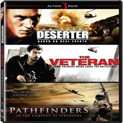 Action 3 Pack: Deserter / The Veteran / Pathfinders (톰하디의 도망자 / 베테랑 / 패스파인더스)(지역코드1)(한글무자막)(DVD)