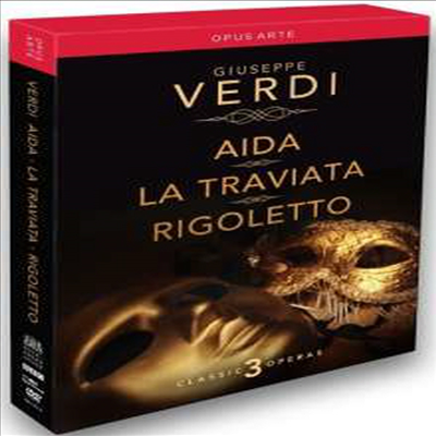 베르디: 오페라 '아이다', '리골레토' & '라 트라비아타' (Verdi: Opera 'Aida', 'Rigoletto' & 'La Traviata') (한글무자막)(5CD Boxset) (2014)(DVD) - Edward Downes