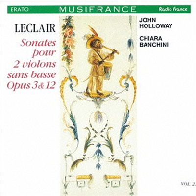 르클레르: 두대의 바이올린을 위한 소나타 (Leclair: Sonates Pour 2 Violons Sans Basse Op.3 &amp; 12) (2CD)(일본반) - Chiara Banchini
