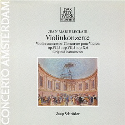 르클레르: 바이올린 협주곡 (Leclair: Violin Concertos) (일본반)(CD) - Jaap Schroder