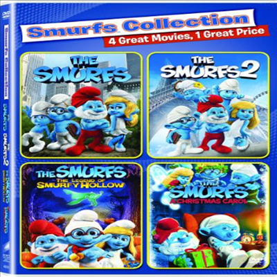 Smurfs Collection: The Smurfs / The Smurfs 2 / The Smurfs: The Legend Of Smurfy Hollow / The Smurfs: A Christmas Carol (개구쟁이 스머프 / 개구쟁이 스머프 2)(지역코드1)(한글무자막)(DVD)