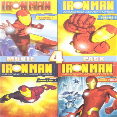 Iron Man: Movie 4 Pack (아이언맨: 무비 4 팩)(지역코드1)(한글무자막)(DVD)