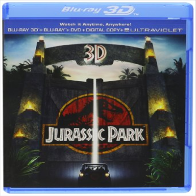 Jurassic Park: Blu-Ray 3D + Blu-Ray + DVD + Digital Copy + Ultraviolet (쥬라기 공원)(한글 무자막)