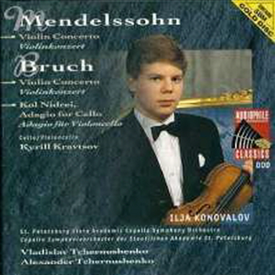 브루흐: 바이올린 협주곡 1번, 콜 니드라이 & 멘델스존: 바이올린 협주곡 (Bruch: Violin Concerto No.1, Kol Nidrei, Op. 47 & Mendelssohn: Violin Concerto In E Minor, Op. 64)(CD) - Ilja Konovalov