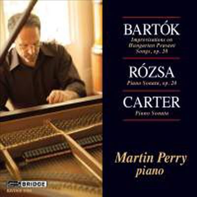 바르톡: 8개의 헝가리 농가 & 카터, 로저: 피아노 소나타 (Bartok: Improvisations On Hungarian Peasant Songs, Sz. 74, Op. 20 & Carter, Rozsa: Piano Sonata)(CD) - Martin Perry