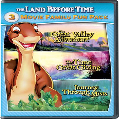 The Land Before Time 2~4: 3 Movie Family Fun Pack (공룡시대 2~4: 3 무비 패밀리 펀 팩)(지역코드1)(한글무자막)(DVD)