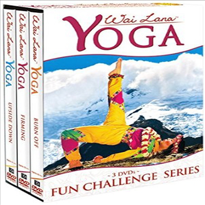 Wai Lana Yoga: Fun Challenge Series Tripack (와이라나 요가: 펀 첼린지 시리즈)(지역코드1)(한글무자막)(DVD)