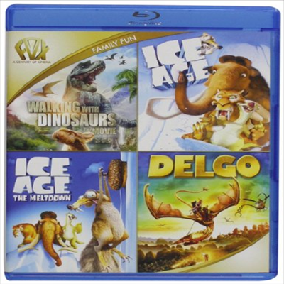 Walking With Dinosaurs / Ice Age / Ice Age: The Meltdown / Delgo (다이노소어 어드벤처 / 아이스 에이지 / 아이스 에이지 2 / 델고)(한글무자막)(Blu-ray)