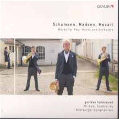 게르만 호른 사운드 - 4대의 호른과 관현악을 위한 작품집 (L. Mozart, Schumann, Madsen: Works For Four Horns & Orchestra)(CD) - German Hornsound