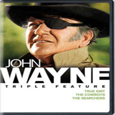 John Wayne Triple Feature: True Grit / The Cowboys / The Searchers (진정한 용기 / 11인의 카우보이 / 수색자)(지역코드1)(한글무자막)(DVD)