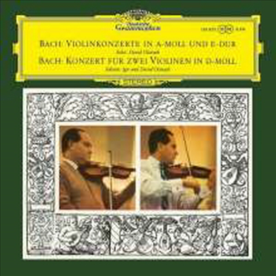 바흐: 바이올린 협주곡 1번, 2번 &amp; 두 대의 바이올린을 위한 협주곡 (Bach: Violin Concertos Nos.1, 2 &amp; Concerto for Two Violins BWV 1043) (180g)(LP) - David Oistrakh