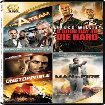The A-Team / A Good Day To Die Hard / Unstoppable / Man On Fire (A-특공대 / 다이하드: 굿 데이 투 다이 / 언스토퍼블 / 맨 온 파이어)(지역코드1)(한글무자막)(DVD)
