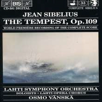 시벨리우스: 템페스트 (Sibelius: The Tempest Op.109)(CD) - Osmo Vanska