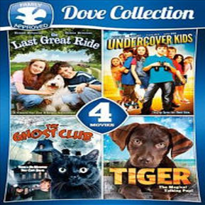 4 Movies Family Dove Collection 2: The Last Great Ride / Undercover Kids / The Ghost Club / Tiger (4 무비스 패밀리 도브 컬렉션 2)(지역코드1)(한글무자막)(DVD)