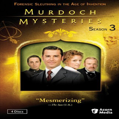 Murdoch Mysteries: Season 3 (머독 미스터리: 시즌 3)(지역코드1)(한글무자막)(DVD)