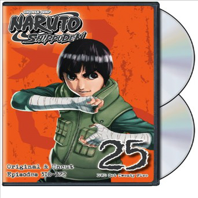Naruto Shippuden: Original & Uncut - Set 25 (나루토 질풍전: 세트 25)(지역코드1)(한글무자막)(DVD)