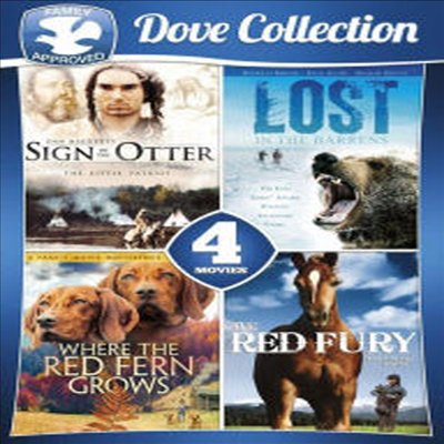 4 Movies Dove Collection: Sign Of The Little Patriot / Lost In The Barrens / Where The Red Fern Grows / The Red Fury (4 무비스 도브 컬렉션)(지역코드1)(한글무자막)(DVD)