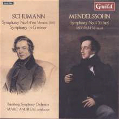 슈만 & 멘델스존: 교향곡 4번 (Schumann & Mendelssohn: Symphony No.4)(CD) - Marc Andreae