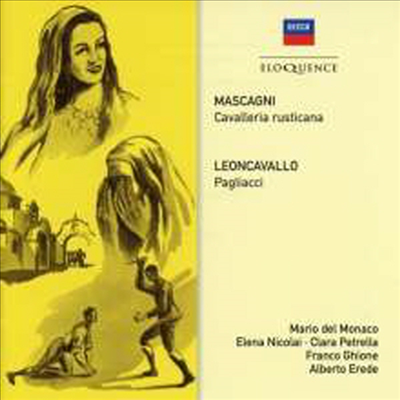 마스카니: 카발레리아 루스티카나 &amp; 레온카발로: 팔리아치 (Mascagni: Cavalleria Rusticana &amp; Leoncavallo: I Pagliacci) (2CD) - Mario del Monaco