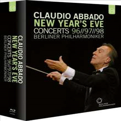 클라우디오 아바도와 베를린 필의 1996, 97 &amp; 98년 송년콘서트 (Claudio Abbado &amp; Berliner Philharmoniker - New Year&#39;s Eve Concerts 1996, 97 &amp; 98) (3Blu-ray) (2015)(Blu-ray) - Claudio Abbado