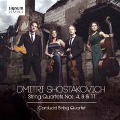 쇼스타코비치: 현악 사중주 4번, 8번 &amp; 11번 (Shostakovich: String Quartets Nos.4, 8 &amp; 11)(CD) - Carducci Quartet