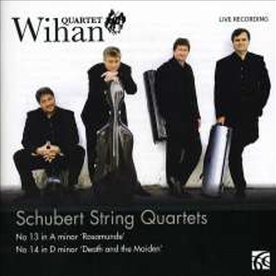 슈베르트: 현악 사중주 13번 '로자문데' & 14번 '죽음과 소녀' (Schubert: String Quartets Nos.13 'Rosamunde'& 14 'Death and the Maiden')(CD) - Wihan Quartet