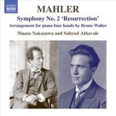 말러: 교향곡 2번 '부활' - 네 손을 위한 피아노 편곡반 (Mahler: Symphony No. 2 'Resurrection' - arrangement for piano four hands by Bruno Walter)(CD) - Maasa Nakazawa