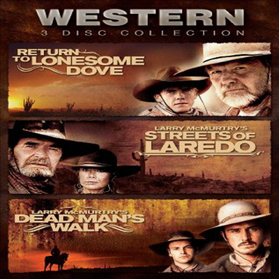 Western 3 Disc Collection: Return To Lonesome Dove / Streets Of Laredo / Dead Man&#39;s Walk (리턴 투 론섬 도브 / 스트리츠 오브 라레도 / 데드 맨스 워크)(지역코드1)(한글무자막)(DVD)