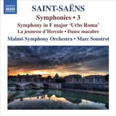 생상: 교향곡 &#39;로마&#39;, 헤라클레스의 젊은 시절, 죽음의 무도 (Saint-Saens: Sinfonie F-dur &#39;Urbs Roma&#39;, La Jeunesse D&#39;hercule Op.50, Danse Macabre Op.40)(CD) - Marc Soustrot