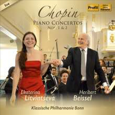 쇼팽: 피아노 협주곡 1, 2번 (Chopin: Piano Concerto No.1 &amp; 2)(CD) - Ekaterina Litvintseva